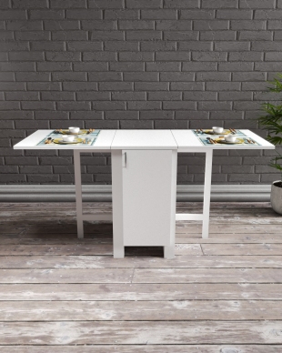 Katlanır Yemek Masası-Dolaplı