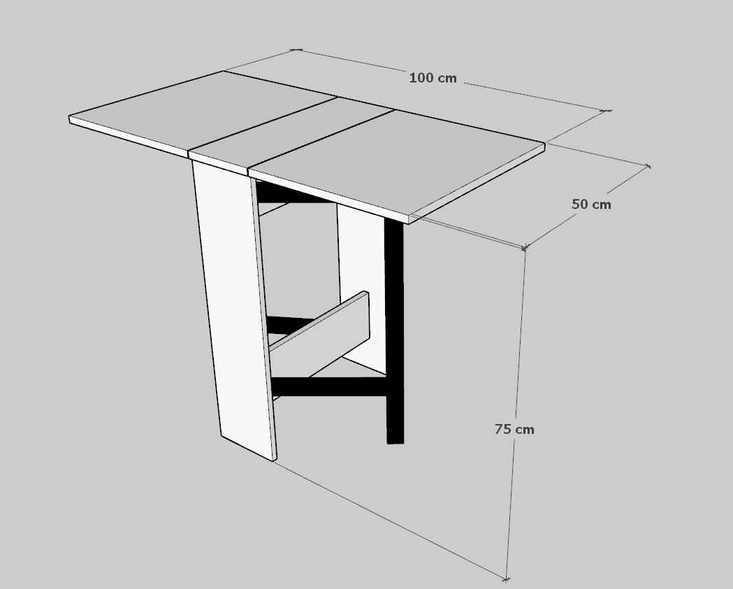 Katlanır Masa, Katlanabilir Masa, Kelebek Masa - 100 cm