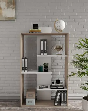 Modern Kitaplık, Ahşap Kitaplık, Demonte Kitaplık