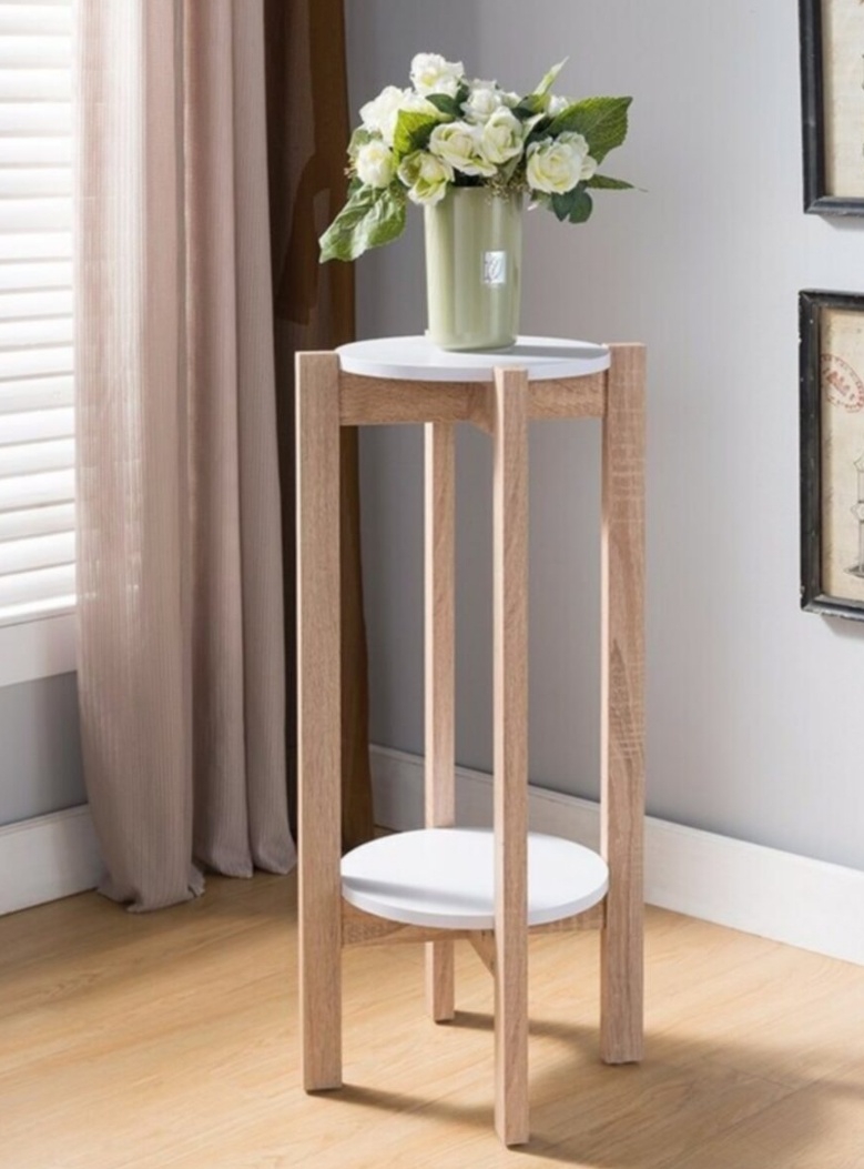 Ahşap Dekoratif sehpa, Ahşap Çiçeklik